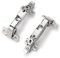 Probrico (1 Pair) 165 Degree Soft Close Cupboard Wardrobe Doors Hinges, Folding Doors Hinge with Screws, Full Overlay Mute Cabinet Hinges