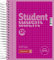 BRUNNEN Collegeblock Premium Student Colour Code | A6, kariert, 120 Blatt, pink