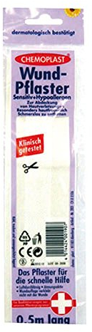 Wundpflaster 6 cm x 0,5 m sensitiv hypoallergen, 1 St
