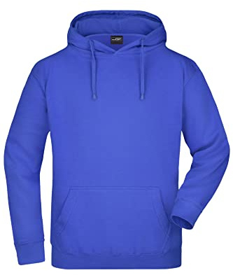 James & Nicholson Kapuzensweatshirt - Hochwertiger Freizeit-Sweat mit Kapuze und Kängurutasche | Farbe: royal | Grösse: M