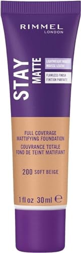 Rimmel London Stay Matte Liquid Mousse Foundation 30 ml - 200 Soft Beige
