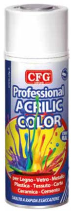 Bomboletta spray acrilico professionale NERO OPACO