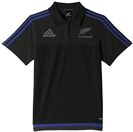 adidas Herren Poloshirt All Blacks Anthem Polo, Schwarz/Grau, XS