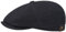 Stetson Hatteras Nero Berretto con Visiera Unisex - Coppola con Lana e Cachemire - Tappo a Palloncino con Fodera in Flanella - Coppola Autunno/Inverno Blu 62 cm