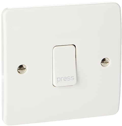 Mk K4878PWHI 10A 1-Gang einpoliger Druckschalter drücken