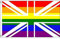 AZ FLAG - Flagge Vereinigtes Königreich Regenbogen - 150x90 cm - Schwul Britische Fahne 100% Polyester mit Messing-Ösen - 110g