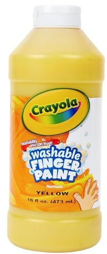 Washable Fingerpaint, Yellow, 16 oz