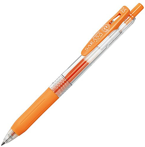 Zebra Sarasa Clip Pen 0.5 mm, Orange (JJ15-OR)