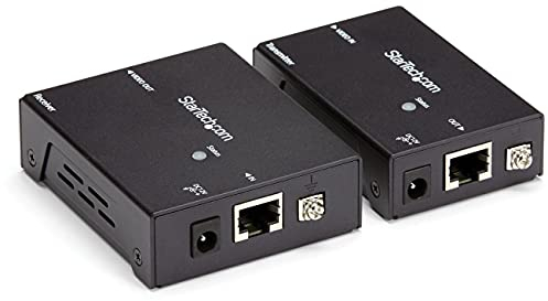 StarTech.com ST121HDBTE - Kit Extensor de señal de Video y Audio HDMI por Cable Ethernet UTP Cat5, Cat6, 70 m, Negro