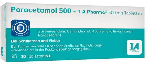 Paracetamol 500 1A Pharma Tabletten