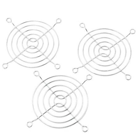 sourcing map 3 Pcs 80mm 8cm Cooling Fan Guard Finger Grill for Computer PC Case