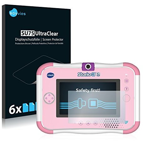 savvies Protection Ecran pour Vtech Storio 3 S (6 Pièces) - Film Protection Ultra Clair