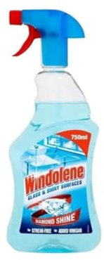 Windolene Glass and Surface Cleaner Spray – Streak-Free Shine, Action Formula for Windows, Mirrors, and Countertops (750ml)