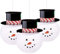 Amscan 241317 - Lampion-Set Schneemänner, 3 Stück, Größe 24,1 cm, aus Papier, Snowman, Weihnachten