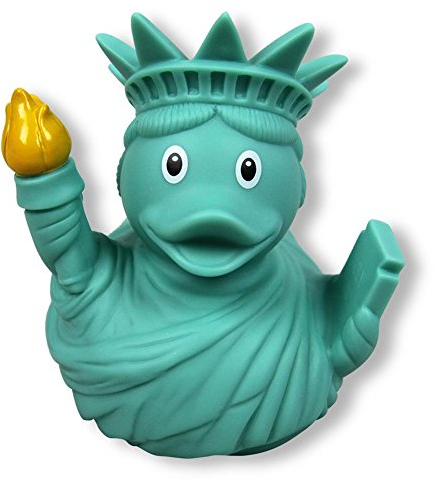 LILALU Share Happiness – Badeente für Kinder und Erwachsene – Quietscheente – Freedom Ente