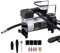 KATSU Compressore portatile auto pompa 12V DC 14A 150PSI per pneumatici per auto, furgoni, 4x4 + 3 adattatori ugelli + 4 valvole + 4 coperture in alluminio