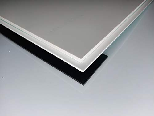 Platte aus PVC Hartschaum, 1000 x 500 x 10 mm weiß Zuschnitt alt-intech® Reststücke