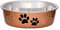 Loving Pets Stainless Steel Bella Dog Bowl Non-Slip Dishwasher Safe & Bacteria Resistant Metallic Pet Dish - Copper - Medium (796 ml)