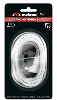 Meliconi ANT2M90 - Cable de antena (75 ohmios, 2 m)