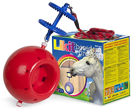 Likit Boredom Breaker Pony/Horse Toy: Blue/Red