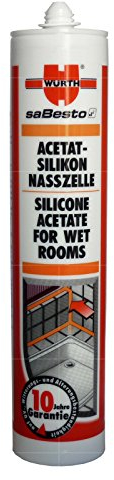 Würth Acetat-Silikon Nasszelle 310ml (Silbergrau)