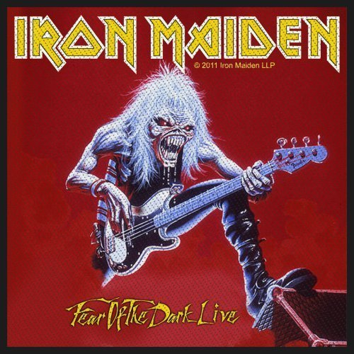 Iron Maiden Aufnäher, offizielles Produkt, Motiv: Fear Of The Dark Live