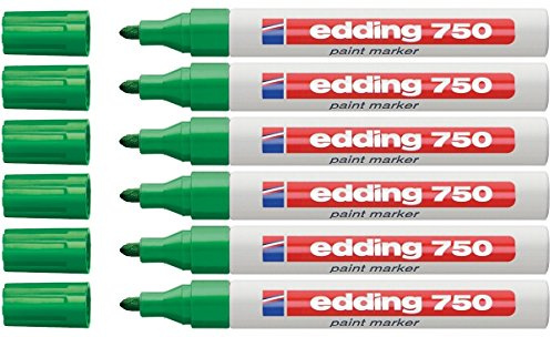 Edding 750 Paint Marker Economy Pack (6, Green)