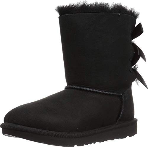 UGG Ds' Bailey Bow Ii, Stivali Classici Unisex - Bambini e ragazzi, Nero, 36 EU