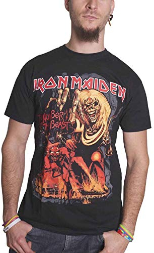 Collectors Mine Herren T-Shirt Iron Maiden-Number of the Beast Graphic, Gr. 54 (XXL), Schwarz (Schwarz)