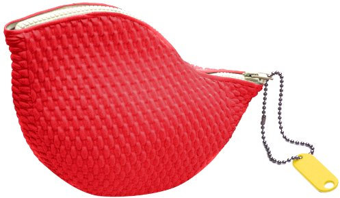 Pension für Produkte 2086 Kulturbeutel Gänsehaut Waschtasche Badekappe Naturkautschuk, rot