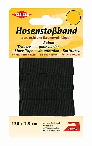 Kleiber Hosenstoßband Hosenschonerband Saumband Beige 100% Baumwolle, ca 130 cm x 1,5 cm Unterziehband für Hosen