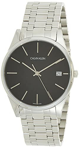 Calvin Klein Herren Analog Quarz Smart Watch Armbanduhr mit Edelstahl Armband K4N21141