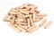 sourcing map 50Stk 9,8mm x 40mm Holzdübel Handwerk Dübel Rund Geriffelter Holz Stifte Stange