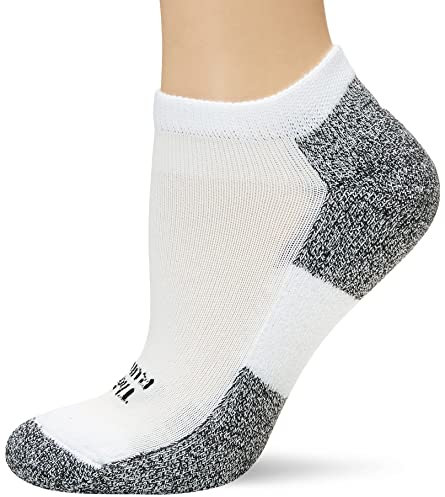 Thorlos Damen Thorlo Lite Padded No Show Micro Mini Socken – Weiß, Größe L, L