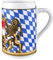 Seltmann Weiden 001.617235 Zusatzsort Bayern Bierkrug ohne Deckel 0,75 L, Blau/Weiß/Beige/Rot