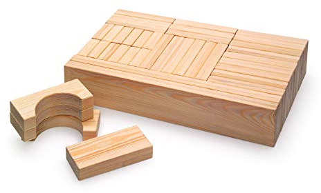 Erzi 41022 Bausteine Maxi aus Holz, Fördert die Kreativität