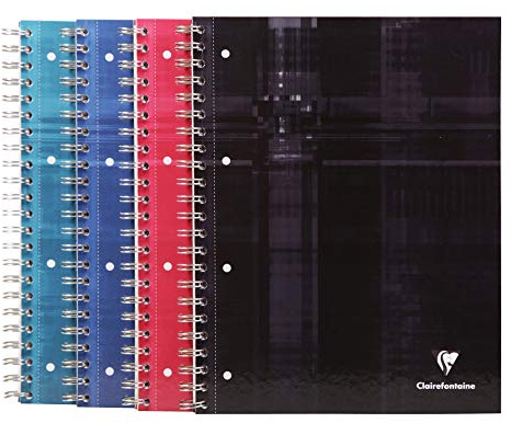 Clairefontaine 8211C Heft Bind'O Block A4+ 80 Blatt Seyes farbig sortiert
