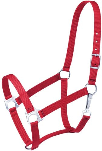 Tough1 Economy Horse Halter - Red