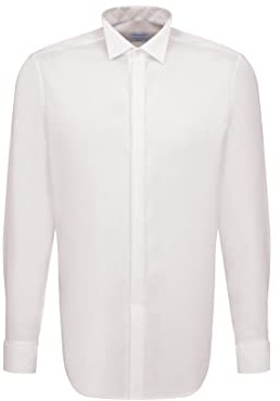 Seidensticker Herren Regular Kläppchenkragen Bügelfrei Langarm Businesshemd, Beige (21 Ecru), 41 EU