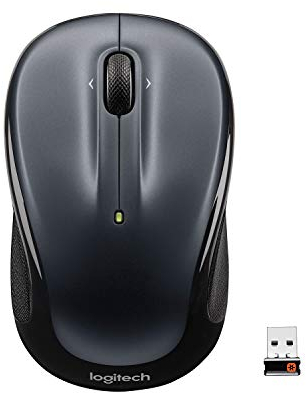 Logitech M325 Souris sans Fil, 2,4 GHz avec Récepteur USB Unifying, Suivi Optique 1000 PPP, Batterie Longue Durée 18 Mois, Compatible avec PC/Mac/Ordinateur/Chromebook - Gris Foncé