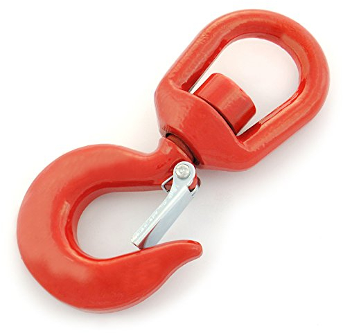 Gancho de carga con ojal giratorio, 1000 kg, galvanizado, gancho de seguridad, gancho de construcción, gancho de construcción