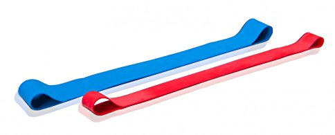 Dittmann Fitnessbänder 2er-Set für Fitness, Reha, Gymnastik und Physiotherapie | Mini Bands Loop Band in Zwei Widerstandsstärken: mittel und stark