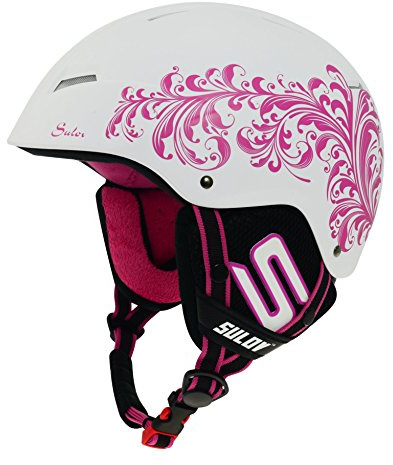 Sulov Ski Helmet Wild, Size- Medium White/Pink