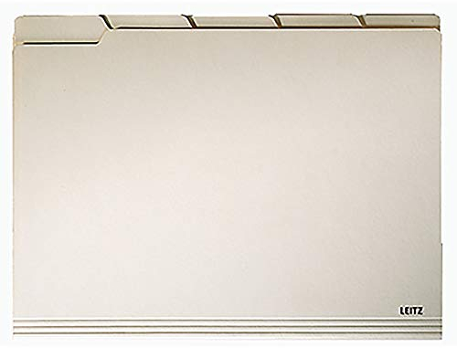 Leitz Einstellmappe mit Tab 2434/2434-00-11 A4 chamois 230g/qm Inh.100