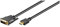 Goobay 51581 Cavo DVI/HDMI, Dorato, Nero, 3m Lunghezza del Cavo