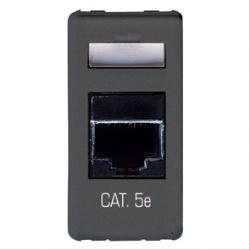 Gewiss GW21243 RJ-45 Steckdose schwarz