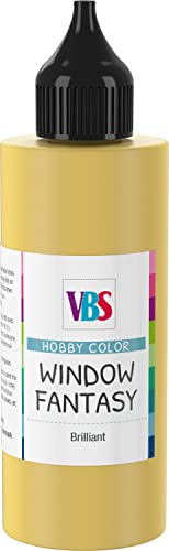 VBS Window Color 85ml Fensterfarbe Glasmalfarbe Malfarbe viele Farben Gold