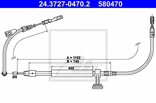 ATE 24.3727-0470.2 Seilzug, Feststellbremse