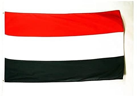AZ FLAG - Bandera Yemen - 90x60 cm - Bandera Yemení 100% Poliéster Con Ojales de Metal integrados - 50g - Colores Vivos Y Resistente A La Decoloración