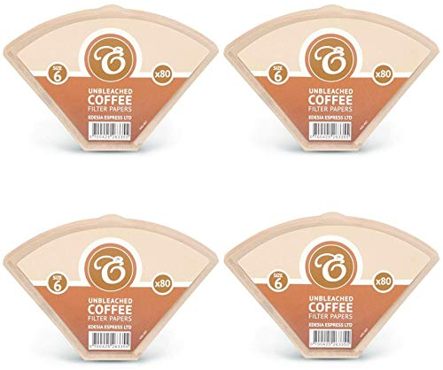 EDESIA ESPRESS - Kaffee-Filtertüten - ungebleicht - Größe 6-320 Stück